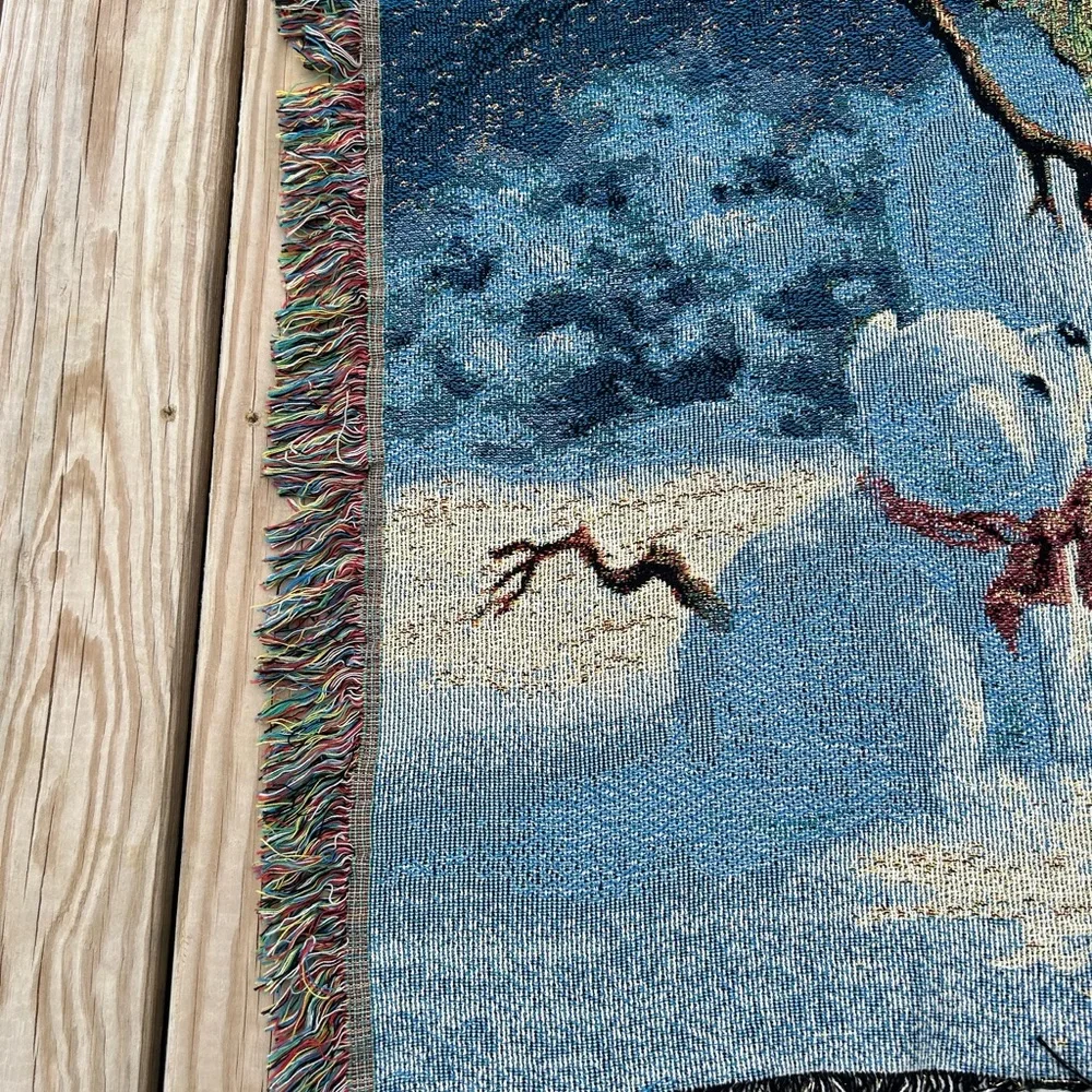 Dona Gelsinger Snowman Family  Tapestry Throw Blanket 50‎ X 60 Metallic